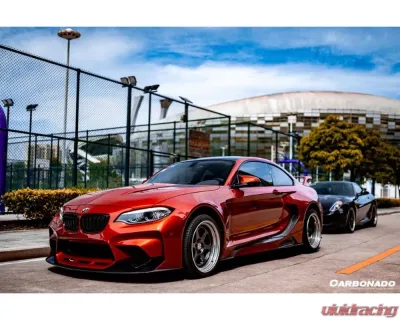 Carbonado FGPCF VR Style Partial Wide Body Full Body Kit BMW 2-Series F22 2014-2019 - FGPCF8469VR Full Kit W/Hood