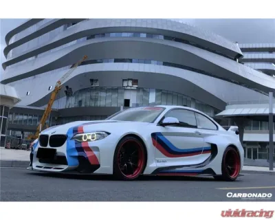 Carbonado FGPCF VR Style Partial Wide Body Full Body Kit BMW 2-Series F22 2014-2019 - FGPCF8469VR Full Kit W/Hood
