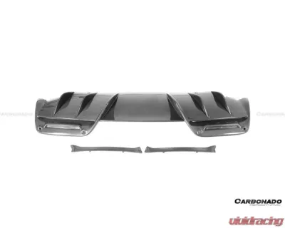Carbonado FGPCF OE Style Rear Bumper w/ Diffuser Ferrari 296 GTB 2022+ - FGPCF9508OE-RB