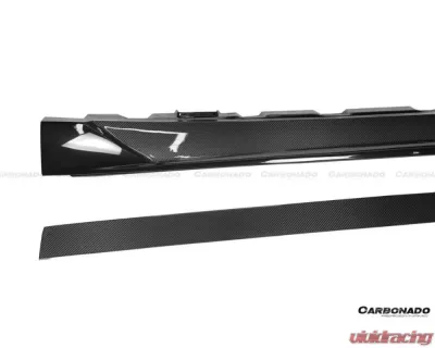 Carbonado Carbonado FGPCF MSY Style Side Skirts for Mercedes Benz S63 AMG W222.2 2017-2020 - FGPCFOD-W222MSY-SS