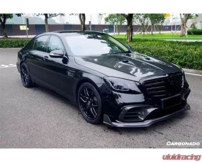 Carbonado Carbonado FGPCF MSY Style Side Skirts for Mercedes Benz S63 AMG W222.2 2017-2020 - FGPCFOD-W222MSY-SS