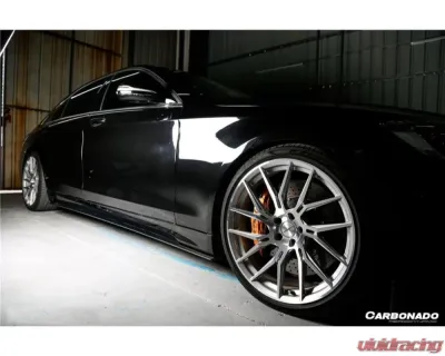 Carbonado Carbonado FGPCF MSY Style Side Skirts for Mercedes Benz S63 AMG W222.2 2017-2020 - FGPCFOD-W222MSY-SS