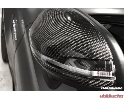 Carbonado CFRP Dry Mirror Cover Mercedes Benz C | S | E-Class 2014-2021 - PIDRYCF8502OE-MC