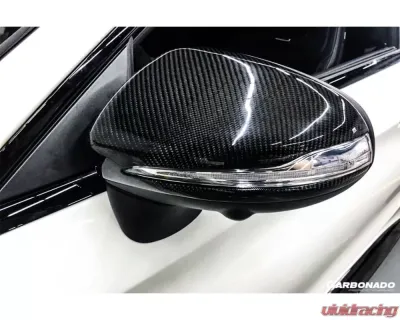 Carbonado CFRP Dry Mirror Cover Mercedes Benz C | S | E-Class 2014-2021 - PIDRYCF8502OE-MC