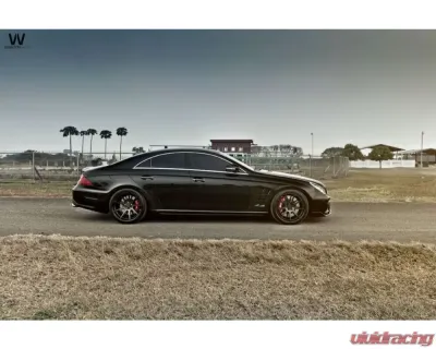 Carbonado FRP WD Style Rear Bumper w/ Exhaust Tip Mercedes Benz W219 CLS-Class 2005-2009 - RB033192FRP0