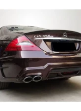Carbonado FRP WD Style Rear Bumper w/ Exhaust Tip Mercedes Benz W219 CLS-Class 2005-2009                                     - RB033192FRP0 - Image 7