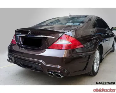 Carbonado FRP WD Style Rear Bumper w/ Exhaust Tip Mercedes Benz W219 CLS-Class 2005-2009 - RB033192FRP0