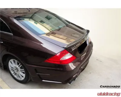 Carbonado FRP WD Style Rear Bumper w/ Exhaust Tip Mercedes Benz W219 CLS-Class 2005-2009 - RB033192FRP0