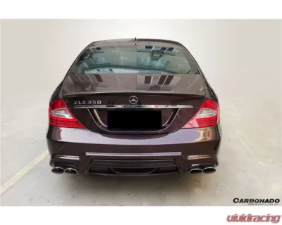 Carbonado FRP WD Style Rear Bumper w/ Exhaust Tip Mercedes Benz W219 CLS-Class 2005-2009 - RB033192FRP0
