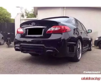 Carbonado FRP WD Style Rear Bumper w/ Tips Infiniti Q70 M37 | M35 | M25 2011-2014 - RB09N352