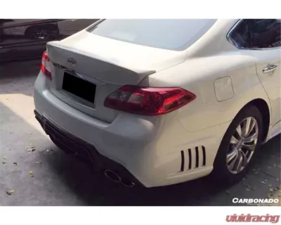 Carbonado FRP WD Style Rear Bumper w/ Tips Infiniti Q70 M37 | M35 | M25 2011-2014 - RB09N352