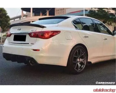 Carbonado FRP WD Style Rear Bumper w/ Tips Infiniti Q70 M37 | M35 | M25 2011-2014 - RB09N352
