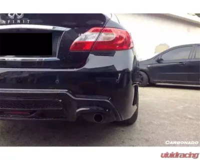 Carbonado FRP WD Style Rear Bumper w/ Tips Infiniti Q70 M37 | M35 | M25 2011-2014 - RB09N352