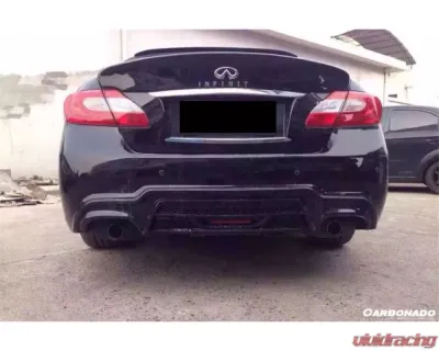 Carbonado FRP WD Style Rear Bumper w/ Tips Infiniti Q70 M37 | M35 | M25 2011-2014 - RB09N352