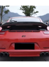 Carbonado FGPCF GT3 Style Rear Bumper Quad Exhaust Porsche 911 991.1 Carrera | S 2012-2015                                     - FGPCFRB3995GT3-QL - Image 4