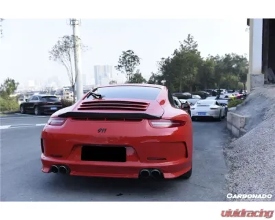 Carbonado FGPCF GT3 Style Rear Bumper Quad Exhaust Porsche 911 991.1 Carrera | S 2012-2015 - FGPCFRB3995GT3-QL