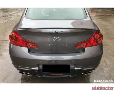 Carbonado Carbon Fiber Reinforced Plastic Trunk Spoiler for Infiniti G25/G37 Sedan 2010-2013 - CFTS09N472