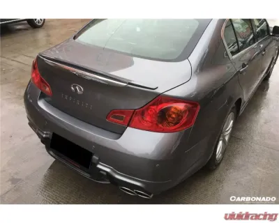 Carbonado Carbon Fiber Reinforced Plastic Trunk Spoiler for Infiniti G25/G37 Sedan 2010-2013 - CFTS09N472