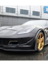 Carbonado CFRP Front Lip for Chevrolet Corvette C7 Z51 Z06 Grandsport 2013-2019                                     - CF8994Z060EM-3-FL - Image 5