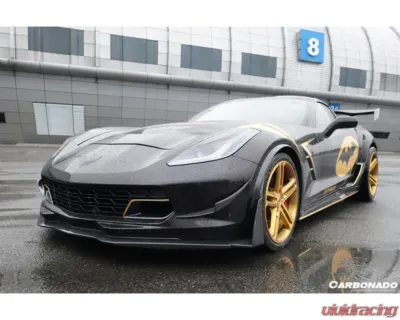 Carbonado CFRP Front Lip for Chevrolet Corvette C7 Z51 Z06 Grandsport 2013-2019 - CF8994Z060EM-3-FL