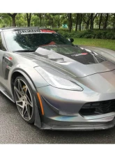 Carbonado CFRP Front Lip with Caps for Chevrolet Corvette Z06 2013-2019                                     - CF8994Z06OEM-3-FL-SET - Image 14