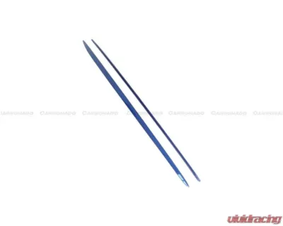 Carbonado CFRP Blue Side Skirts Extension Add On Lip Mercedes Benz W205 C63 S AMG Coupe 2015-2021 - BLUCF8509OEM-SSC