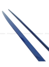 Carbonado CFRP Blue Side Skirts Extension Add On Lip Mercedes Benz W205 C63 S AMG Coupe 2015-2021                                     - BLUCF8509OEM-SSC - Image 4