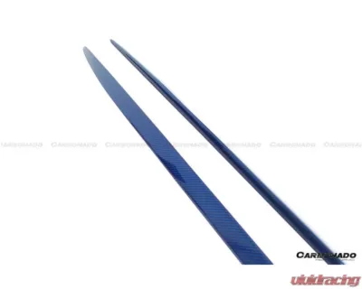 Carbonado CFRP Blue Side Skirts Extension Add On Lip Mercedes Benz W205 C63 S AMG Coupe 2015-2021 - BLUCF8509OEM-SSC