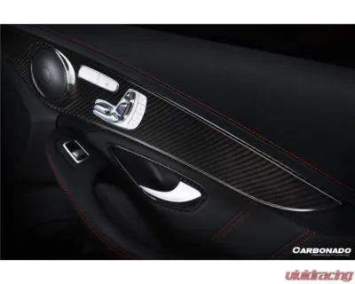 Carbonado DryCF Interior Door Handle Cover Trim Mercedes Benz C-Class | GLC 2015-2021 - CF8502OEM-INTR-3