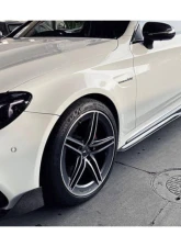 Carbonado CFRP Blue Side Skirts Extension Add On Lip Mercedes Benz W205 C63 S AMG Coupe 2015-2021                                     - BLUCF8509OEM-SSC - Image 14