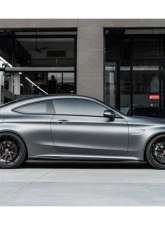 Carbonado CFRP Blue Side Skirts Extension Add On Lip Mercedes Benz W205 C63 S AMG Coupe 2015-2021                                     - BLUCF8509OEM-SSC - Image 17