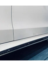 Carbonado CFRP Blue Side Skirts Extension Add On Lip Mercedes Benz W205 C63 S AMG Coupe 2015-2021                                     - BLUCF8509OEM-SSC - Image 9