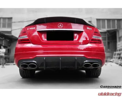 Carbonado CFRP Rear Lip Diffuser Mercedes-Benz W204 C-Class | C63AMG 2012-2014 - CFAF-007