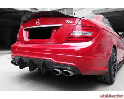Carbonado CFRP Rear Lip Diffuser Mercedes-Benz W204 C-Class | C63AMG 2012-2014 - CFAF-007
