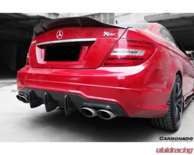 Carbonado CFRP Rear Lip Diffuser Mercedes-Benz W204 C-Class | C63AMG 2012-2014 - CFAF-007
