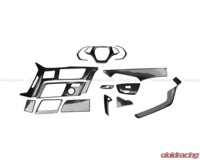 Carbonado DryCF Interior Trim Set Chevrolet Corvette C7 Z06 Grandsport 2013-2019 - DRYCF8993OEM-INTR-SET