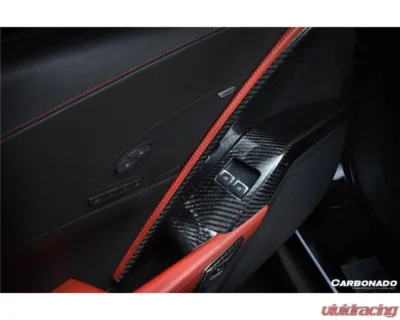 Carbonado DryCF Interior Trim Set Chevrolet Corvette C7 Z06 Grandsport 2013-2019 - DRYCF8993OEM-INTR-SET