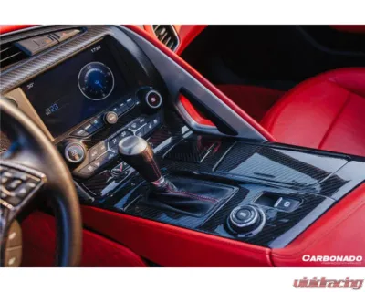 Carbonado DryCF Interior Trim Set Chevrolet Corvette C7 Z06 Grandsport 2013-2019 - DRYCF8993OEM-INTR-SET