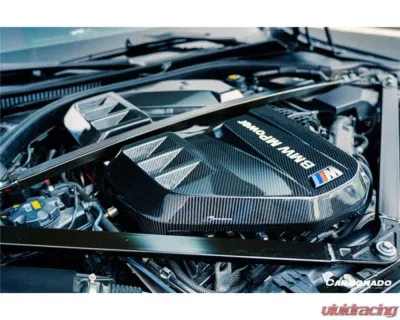 Carbonado DryFGCF Engine Cover BMW M3 | M4 2021+ - DRYFGCFG80ODOEM-EC