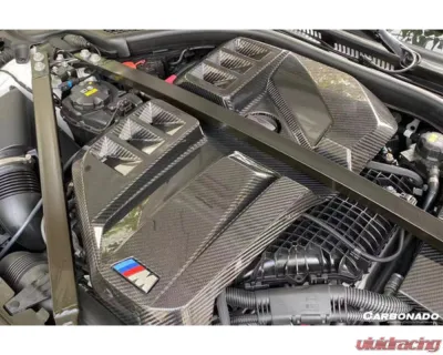 Carbonado DryFGCF Engine Cover BMW M3 | M4 2021+ - DRYFGCFG80ODOEM-EC