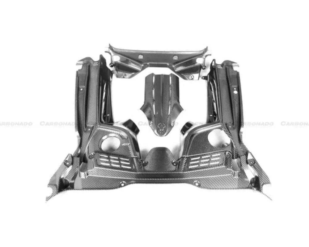 Carbonado DryCF Engine Bay Room Interior Maserati MC20 2020-2024 - DRYCFMC20-MANOE-EBRI