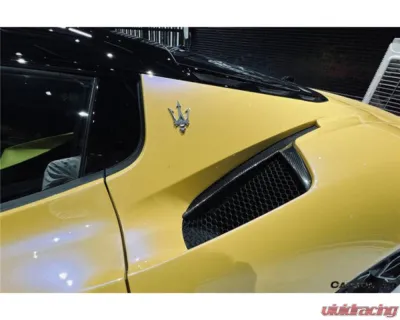 Carbonado DryCF Quarter Panel Side Vent Scoops Maserati MC20 2020-2024 - DRYCFMC20-MANOE-QPS