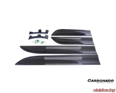 Carbonado DryCF Door Trims Porsche Macan 2014-2024 - DRYCFMacan-KG-OEM-DT
