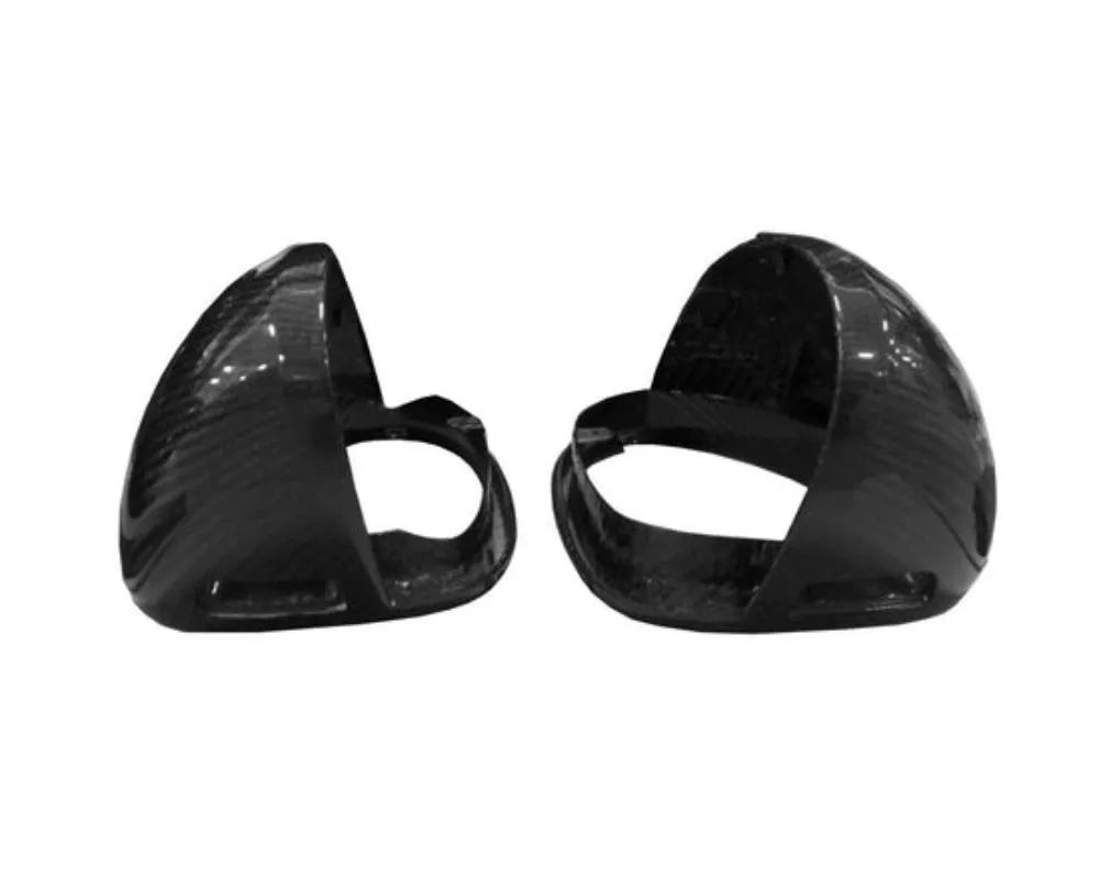 Carbonado DryCF Mirror Housing w/ BSA Holes Porsche Macan 2014-2024 - DRYCFMacan-KG-OEM-MCBSA