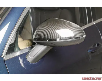 Carbonado DryCF Mirror Housing w/ BSA Holes Porsche Macan 2014-2024 - DRYCFMacan-KG-OEM-MCBSA