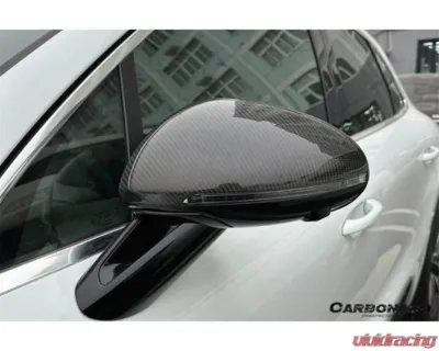 Carbonado DryCF Mirror Housing w/o BSA Holes Porsche Macan 2014-2024 - DRYCFMacan-KG-OEM-MC