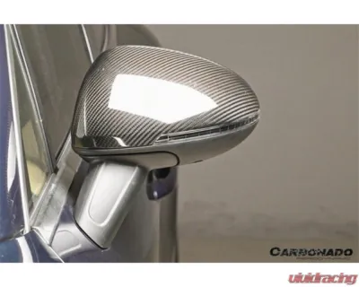 Carbonado DryCF Mirror Housing w/o BSA Holes Porsche Macan 2014-2024 - DRYCFMacan-KG-OEM-MC