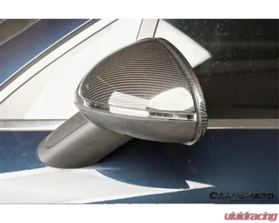 Carbonado DryCF Mirror Housing w/o BSA Holes Porsche Macan 2014-2024 - DRYCFMacan-KG-OEM-MC
