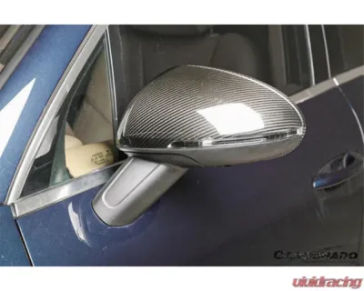 Carbonado DryCF Mirror Housing w/o BSA Holes Porsche Macan 2014-2024 - DRYCFMacan-KG-OEM-MC