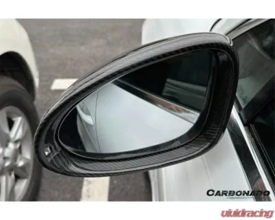 Carbonado DryCF Mirror Housing w/o BSA Holes Porsche Macan 2014-2024 - DRYCFMacan-KG-OEM-MC